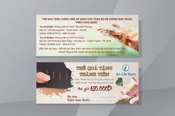 Mẫu voucher phòng khám đẹp, chất lượng cao