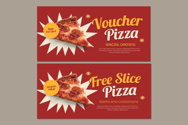 Mẫu sticker pizza đẹp, thiết kế theo yêu cầu