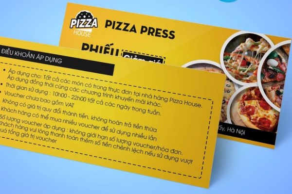 Mẫu sticker pizza đẹp, thiết kế theo yêu cầu