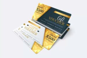 Mẫu voucher sang trọng đẹp mắt thu hút