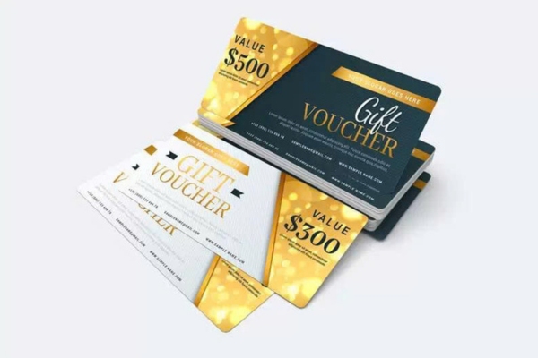 Mẫu voucher sang trọng đẹp mắt thu hút