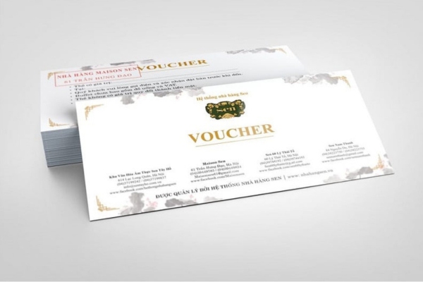 Mẫu voucher sang trọng được ưa chuộng