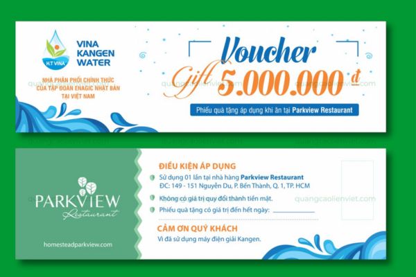 In voucher trúng thưởng đẹp, thiết kế chuyên nghiệp