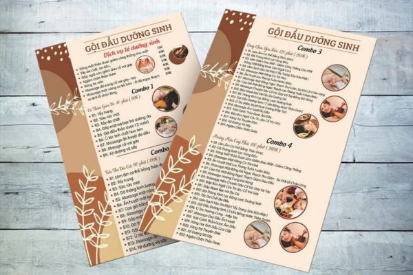 Menu gội đầu dưỡng sinh đẹp, giá rẻ tại Hà Nội