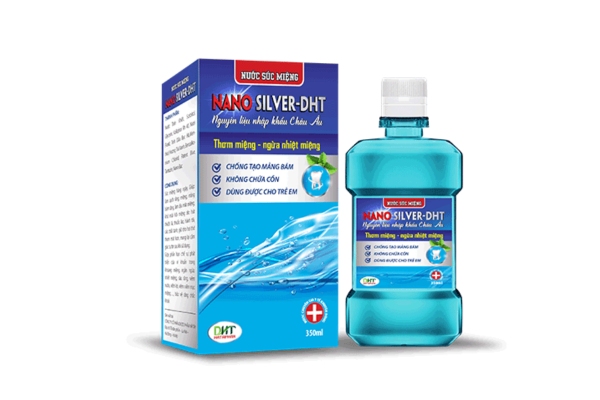 Mẫu in hộp đựng chai nước súc miệng sạch và chuẩn y tế