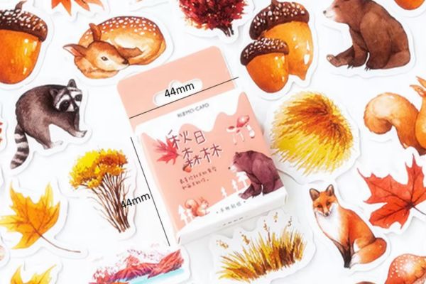 Bộ sticker mùa thu đẹp, thiết kế theo yêu cầu