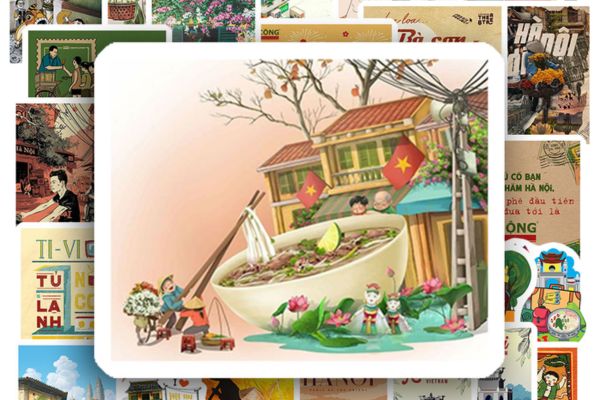 Bộ sticker Hà Nội giá rẻ, mẫu đẹp