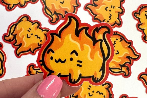 Bộ sticker cục lửa đẹp, chất lượng cao