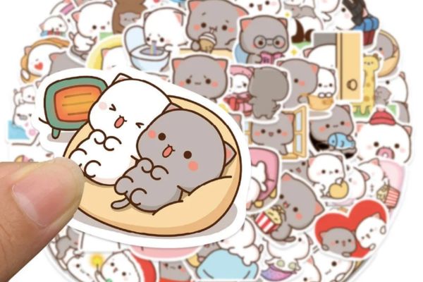 Bộ sticker mèo mochi chất lượng cao