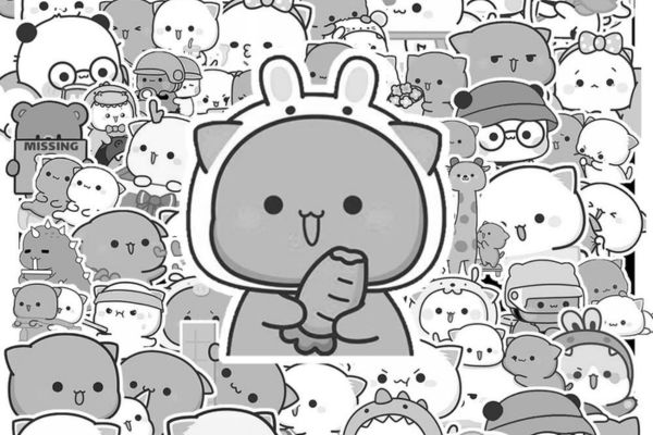 Bộ sticker mèo mochi chất lượng cao