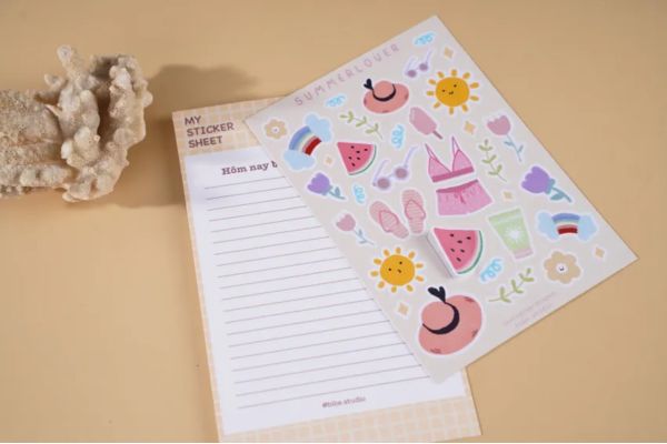 Bộ sticker mùa hè đẹp, chất lượng cao