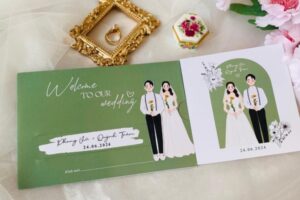 In Hoa Long nhận thiết kế và in ấn thiệp cưới phong cách hàn quốc đẹp