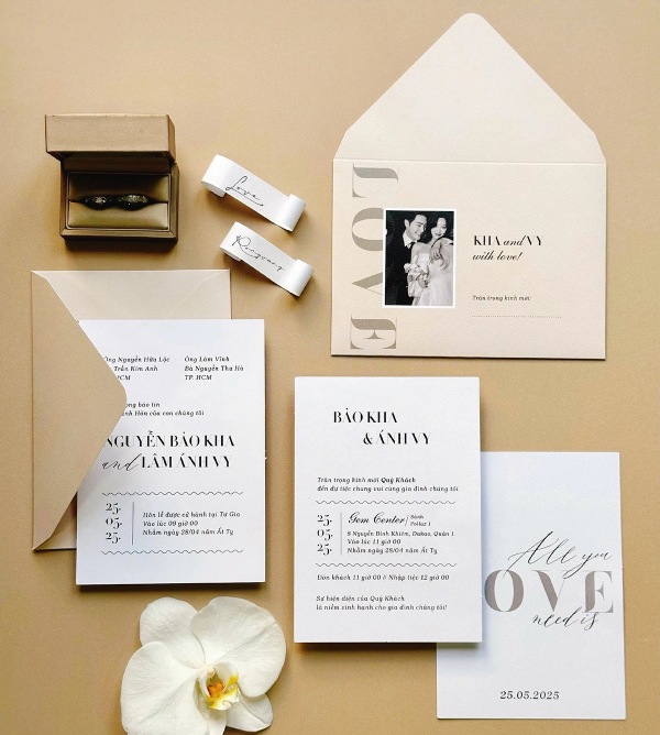 In Hoa Long nhận thiết kế và in ấn thiệp cưới phong cách hàn quốc chuyên nghiệp 