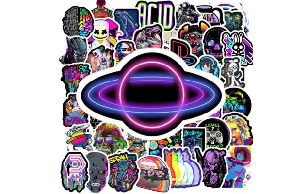 Thư viện thiết kế bộ sticker neon dễ thương và ấn tượng nhất