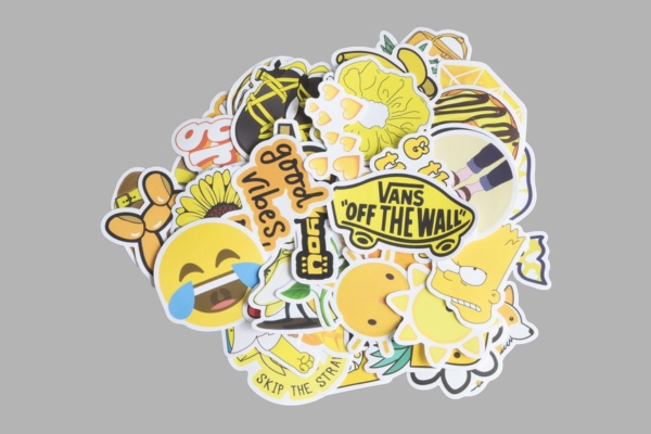 Tổng hợp những bộ sticker màu vàng đẹp mắt và nổi bật nhất