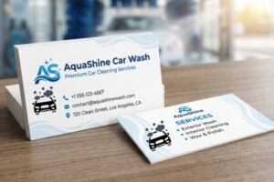 Tổng hợp những mẫu card visit rửa xe dễ nhớ thu hút