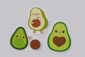 bộ sticker quả bơ đẹp mắt siêu cute được ưa chuộng nhất