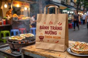 32+ Mẫu túi giấy đựng bánh tráng nướng đẹp và nổi bật sản phẩm