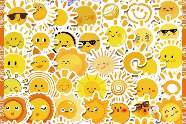 39+ Mẫu sticker mặt trời đẹp và nổi bật