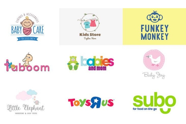 45+ Mẫu logo shop quần áo trẻ em ngộ nghĩnh, đẹp mắt