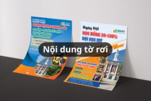 Bí quyết thiết kế nội dung tờ rơi chuẩn
