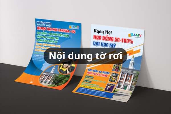Bí quyết thiết kế nội dung tờ rơi chuẩn