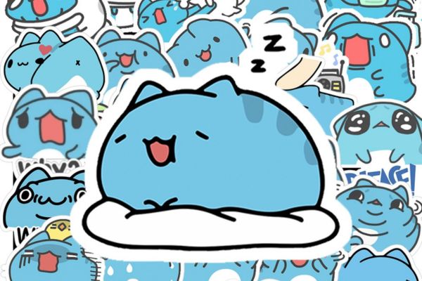 Bộ sticker capoo đẹp, thiết kế theo yêu cầu