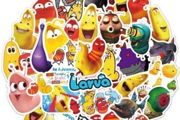 Bộ sticker ấu trùng đẹp, thiết kế theo yêu cầu