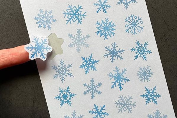 Bộ sticker bông tuyết đẹp, chất lượng cao