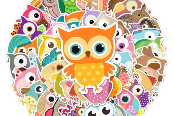 Bộ sticker hình cú mèo giá rẻ, mẫu đẹp