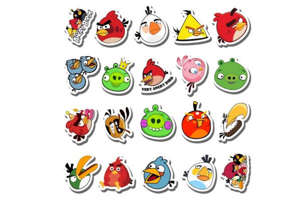 Bộ sticker angry bird nguyên bản
