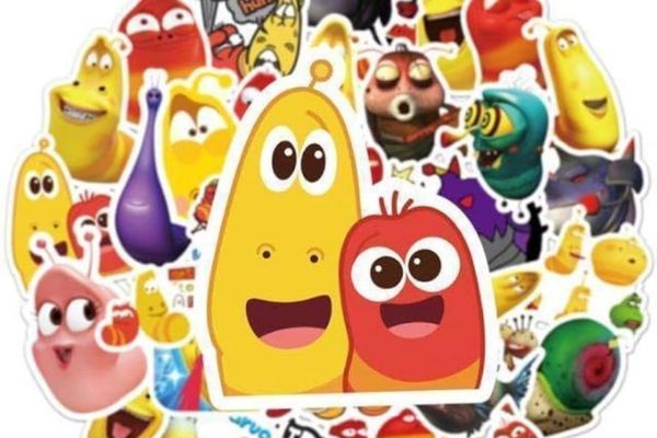 Bộ sticker ấu trùng đẹp, thiết kế theo yêu cầu