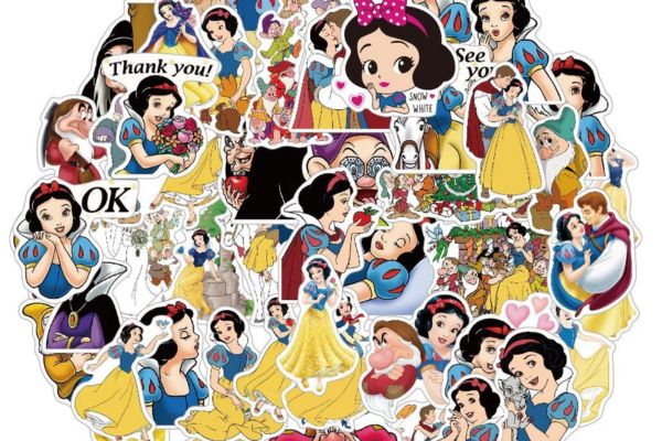Bộ sticker bạch tuyết đẹp, thiết kế theo yêu cầu