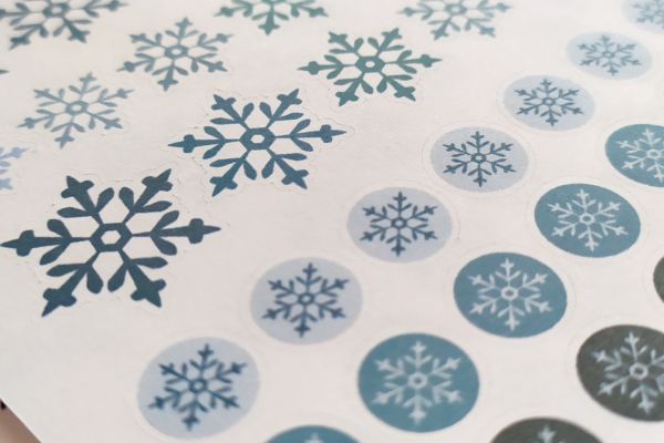 Bộ sticker bông tuyết đẹp, chất lượng cao