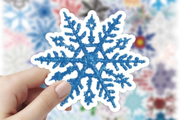 Bộ sticker bông tuyết đẹp, chất lượng cao