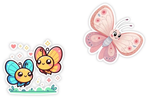 Bộ sticker bướm bướm cute nhẹ nhàng