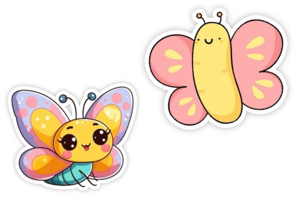 Bộ sticker bướm bướm độc đáo