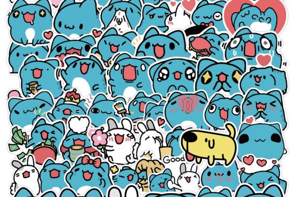 Bộ sticker capoo đẹp, thiết kế theo yêu cầu