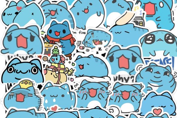 Bộ sticker capoo đẹp, thiết kế theo yêu cầu