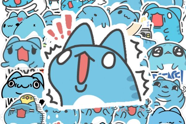 Bộ sticker capoo đẹp, thiết kế theo yêu cầu