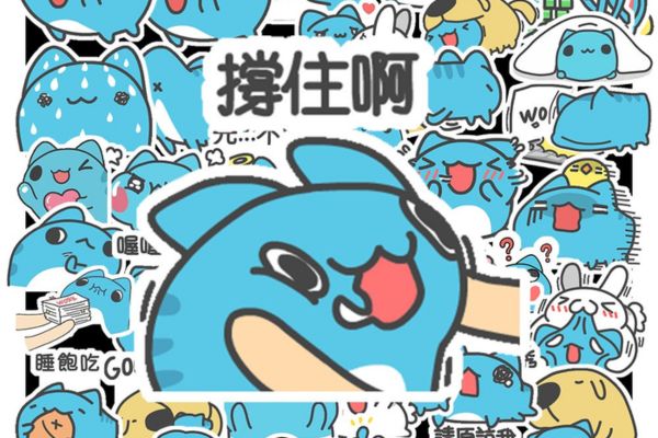 Bộ sticker capoo đẹp, thiết kế theo yêu cầu