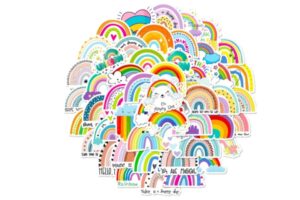 Bộ sticker cầu vồng đẹp mắt sáng tạo theo từng chủ đề