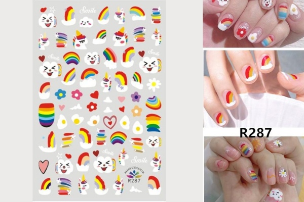 Bộ sticker cầu vồng được ưa chuộng