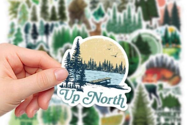 Bộ sticker cây cối đẹp, thiết kế theo yêu cầu