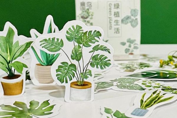 Bộ sticker cây cối đẹp, thiết kế theo yêu cầu