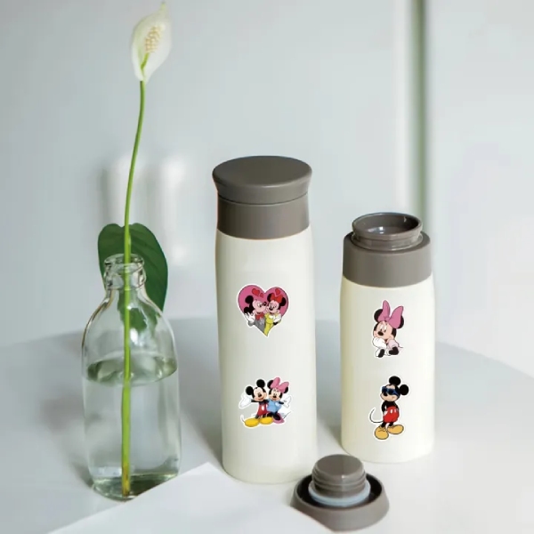 In Hoa Long nhận thiết kế và in ấn bộ sticker chuột mickey dán bình nước