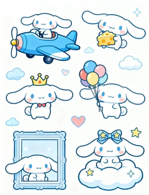 In Hoa Long nhận thiết kế và in ấn bộ sticker cinnamoroll chất lượng