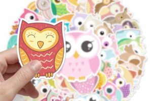 Bộ sticker hình cú mèo giá rẻ, mẫu đẹp