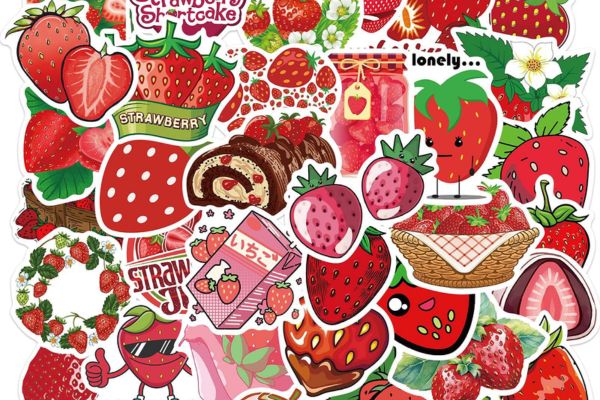 Bộ sticker dâu tây giá rẻ, mẫu đẹp tại Hà Nội