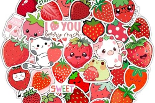 Bộ sticker dâu tây giá rẻ, mẫu đẹp tại Hà Nội